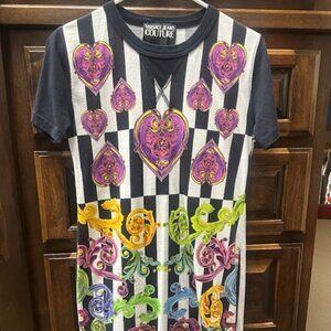 Versace Jeans Collection Multicolor Graphic Dress